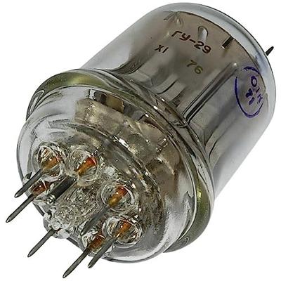 FESTO 829 B = GU 29 = SRS 4453 Elektronenbuis Dubbelstraalpentode 600 V 110 mA Aantal polen: 7 Fitting: Septar 1 stuk(s)