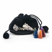 Pendel Edelsteen Pentagram met 7 Chakra Stenen - thumbnail