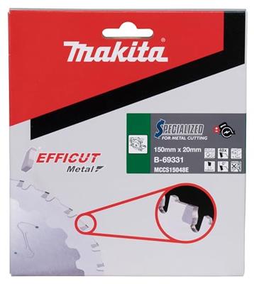 Makita EFFICUT B-69331 B-69331 Cirkelzaagblad 150 x 20 x 1.1 mm Aantal tanden: 48 1 stuk(s)