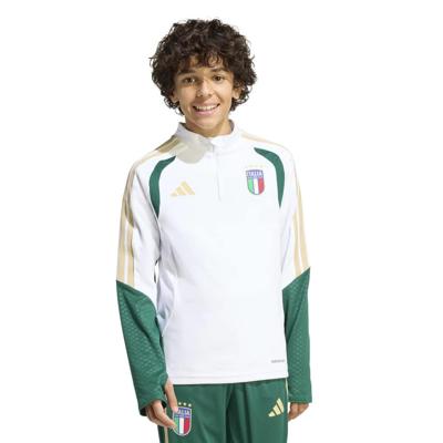 adidas Italië Trainingstrui 1/4-Zip 2026-2028 Kids Wit adidas Italië Trainingstrui 1/4-Zip 2026-2028 Kids Wit
