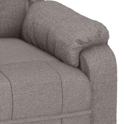 Fauteuil verstelbaar stof taupe