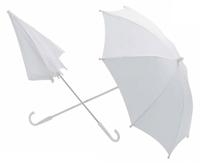 Witte Paraplu 60cm doorsnee - thumbnail