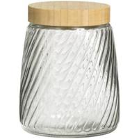 Voorraadpot Camille - transparant - 16xØ12 cm - Leen Bakker - thumbnail