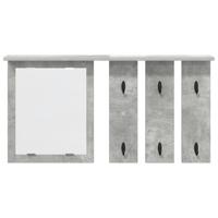 Wandgemonteerde kapstok Betongrijs 85 x 10 x 45 cm Bewerkt hout - thumbnail