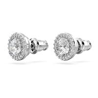 Swarovski 5636269 Oorknoppen Constella zilverkleurig-wit 9 x 9 mm - thumbnail