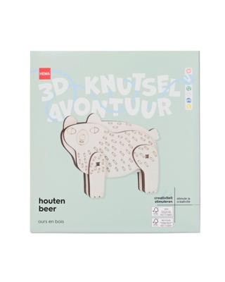 HEMA Bouwplaat houten beer