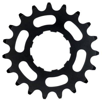 KMC tandwiel 19t zwart - fietskettingring