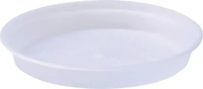 Elho green basics schotel 14 cm transparant