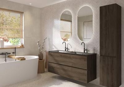 Ben Clip spiegel ovaal met verlichting en anti-condens 50x100 cm