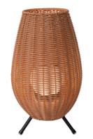 Lucide COLIN IP44 - Oplaadbare Tafellamp Binnen/Buiten - Accu/Batterij - LED 3 StepDim - 1x3W 3000K - IP44 - Naturel - thumbnail