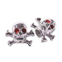 CONTEC ventieldop "valve.caps" ct valve caps skull+bones chrome - thumbnail