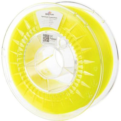 Spectrum Filaments 80883 PLA Crystal Filament PLA kunststof Verhoogde extrusionsrate 1.75 mm 1000 g Electric Yellow, Geel 1 stuk(s)