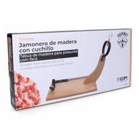 Houten Hamhouder EDM Bruin Hout Dennenhout 35 x 1,5 cm 41 x 44 cm - thumbnail