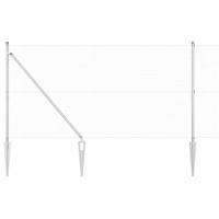 VidaXL Afrasteringspaal zilver 10 x 1,2 m (19 x 19 mm gaas) staal - thumbnail
