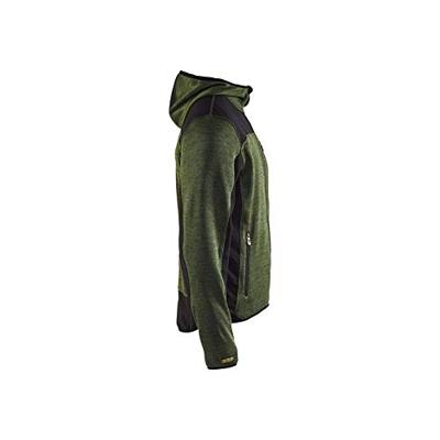 Blåkläder Gebreid vest met softshell 49302117 | Army Groen/Zwart | Maat 4XL - 7330509411391