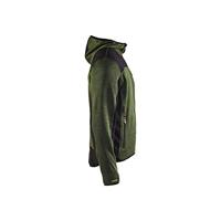 Blåkläder Gebreid vest met softshell 49302117 | Army Groen/Zwart | Maat 4XL - 7330509411391 - thumbnail
