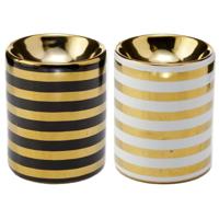 Eden Metallic Goud Streep Keramiek Mini Geurbrander - Small - thumbnail