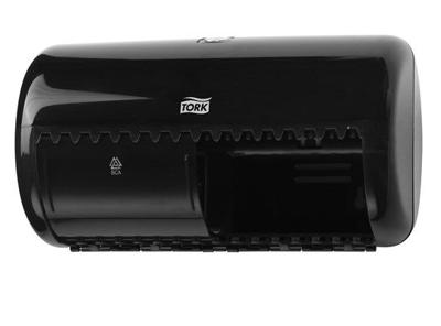 Toiletpapierdispenser tork t4 duo zwart | 8 stuks Toiletpapierdispenser tork t4 duo zwart | 8 stuks