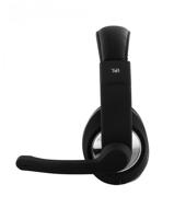 T'nB - Bedrade microfoonhoofdtelefoon, USB-A-aansluiting, Omnidirectionele microfoon, ideaal voor telewerken en videoconferenties - Zwart - thumbnail