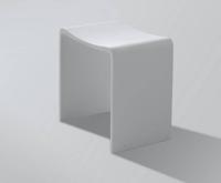 Badkamer Kruk Wiesbaden Solid Surface 40x30x42,5 cm Mat Wit - thumbnail