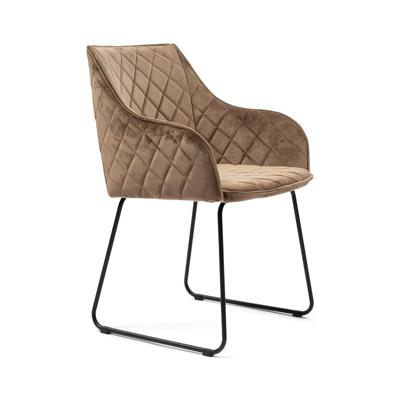 Rivièra Maison Eetkamerstoel 'Frisco Drive' Velvet III, kleur Golden Mink