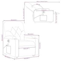 Sta-op-massagestoel elektrisch verstelbaar stof wijnrood - thumbnail