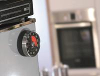 GEFU OPTICO Mechanische keukenwekker Zwart, Roestvrijstaal - thumbnail