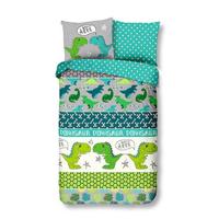 Good Morning Kinderdekbedovertrek "dino's" - Multi - (140x200/220 cm) - Katoen - thumbnail