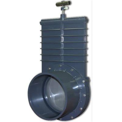 Valterra PVC Schuifkraan 200mm - RVS Spindel, Drievoudige O-ring en Chemisch Bestendig