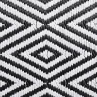 Buitenkleed ARAKIL 80x250 cm polypropeen zwart - thumbnail