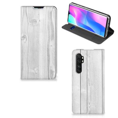 Xiaomi Mi Note 10 Lite Book | Wallet Case | White Wood