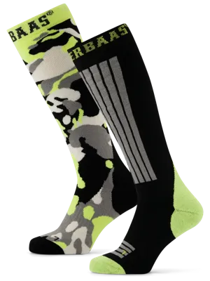 Poederbaas Camo Ski Sokken 2-pack