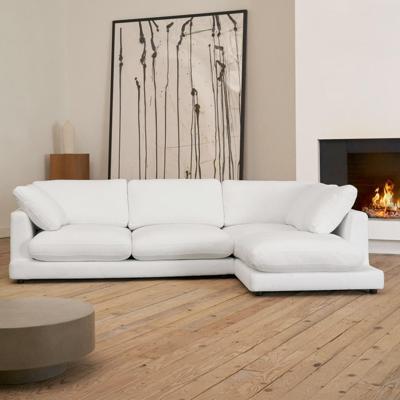 Kave Home 4-zits Loungebank 'Gala' Rechts, Chenille, kleur Wit