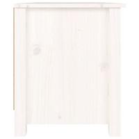 VidaXL Schoenenkast 70x38x45,5 cm massief grenenhout wit - thumbnail