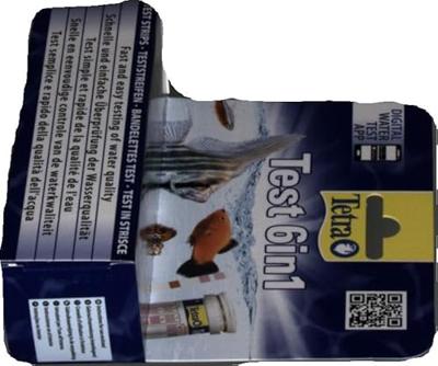 Tetra Teststrook 6in1 Waterkwaliteitstest Kit voor Zoetwateraquaria - 25 strips - thumbnail