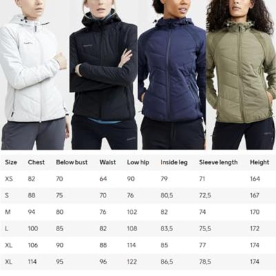 Craft 1911001 Adv Explore Hybrid Jacket Wmn - Blaze - M Craft 1911001 Adv Explore Hybrid Jacket Wmn - Blaze - M