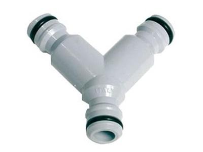 Y-vertakking met 3 nippels (pvc) op kaart Talen Tools - Talentools