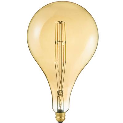 Led Lamp - Filament - Trion Globin - E27 Fitting - 7w - Aanpasbare Kleur - Amber - Glas