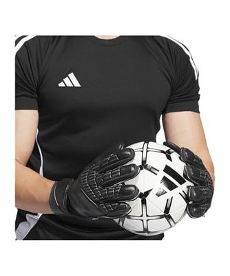 adidas Predator Match Fingersave Keepershandschoenen Zwart Donkergrijs
