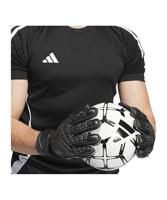 adidas Predator Match Fingersave Keepershandschoenen Zwart Donkergrijs - thumbnail