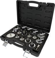 KS Tools 160.0815 Universele ontluchtingsnippel-adapterset voor remontluchting, 17-delig - thumbnail
