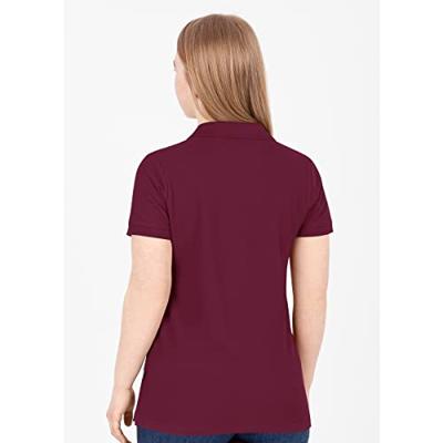 JAKO C6320D Polo Organic Dames - Kastanje - 36