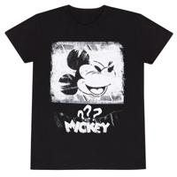 Unisex T-Shirt met Korte Mouwen Mickey Mouse Poster Style Zwart - Maat: S - thumbnail