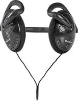 Nedis HPWD1105BK Bedrade Koptelefoon Ronde Kabel 2,1 M On-ear Zwart - thumbnail