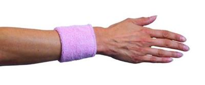 Polsband lichtroze 2 stuks