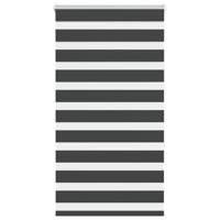 Zebra rolgordijn 75x150 cm stofbreedte 70,9 cm zwart - thumbnail