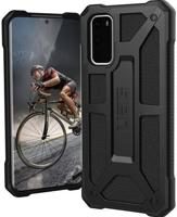 UAG Rugged Case for Samsung Galaxy S20 (6.2-inch screen) - Monarch Black - Achterzijde behuizing voor mobiele telefoon - robuust - polycarbonaat, eersteklas nerfleder, legeringmetaal - zwart - 6.2 - thumbnail