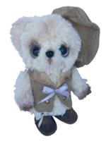 Clemens knuffelbeer Teddy Sharl junior 16 cm pluche beige - thumbnail