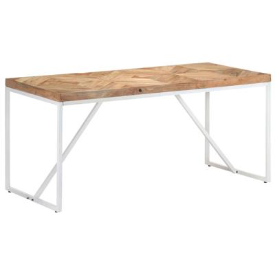 Vidaxl Eettafel 160x70x76 Cm Massief Acaciahout En Mangohout Vidaxl Eettafel 160x70x76 Cm Massief Acaciahout En Mangohout