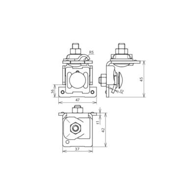 DEHN FK KB 6.10 KBF0.7 8 W V2A Flensklem 1 stuk(s)